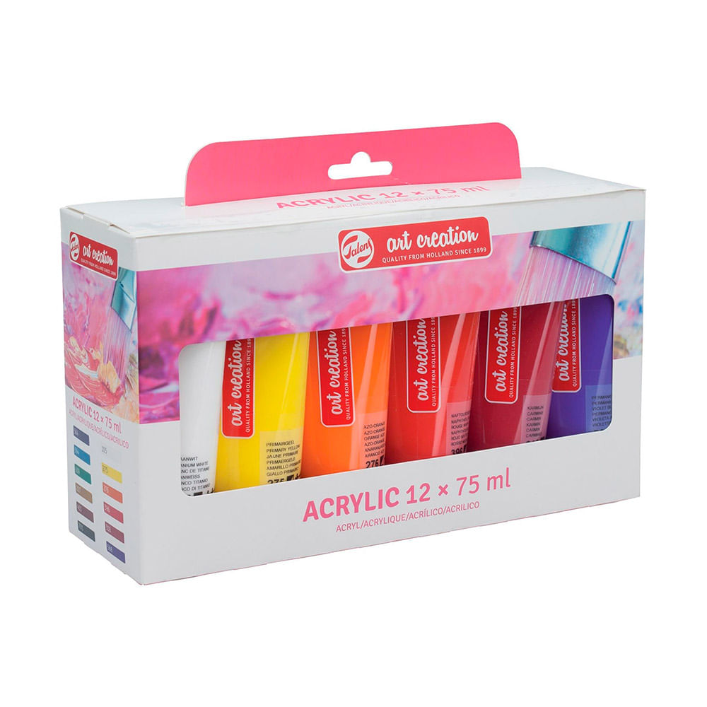 Talens Art Creation Set 12 Acrílicos 75 ml - DibuChile – Dibu Chile