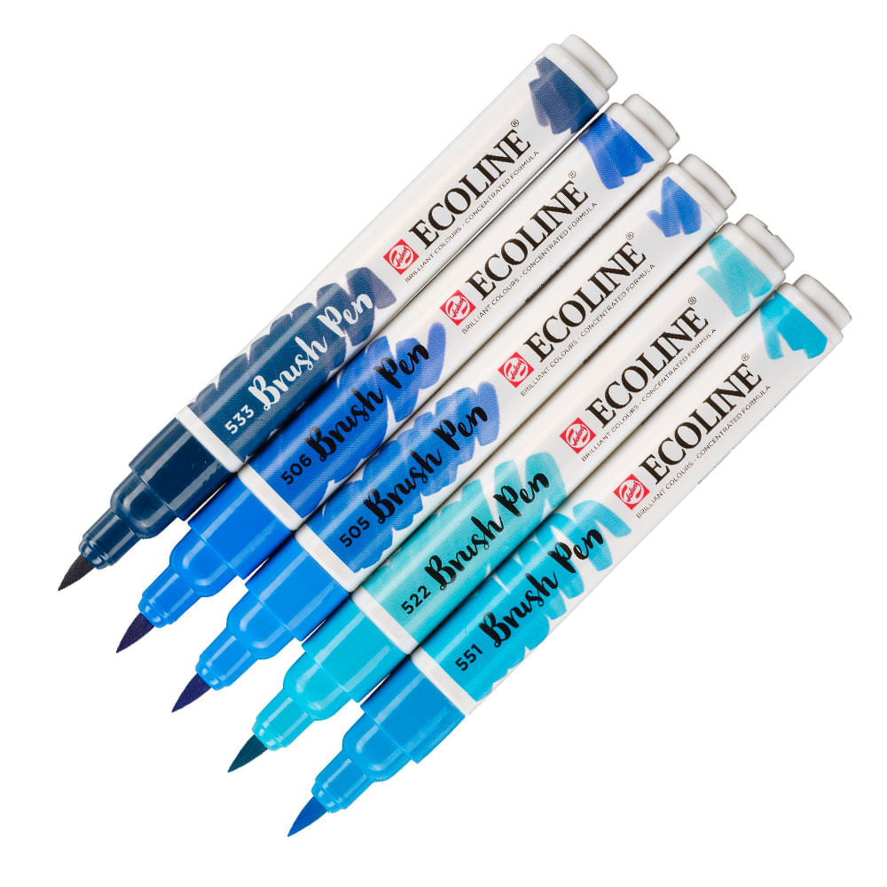 royal-talens-ecoline-set-5-marcadores-brush-pen-azules-2
