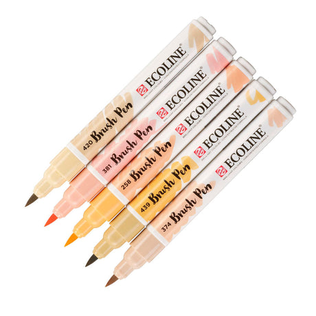 royal-talens-ecoline-set-5-marcadores-brush-pen-beige-rosa-2