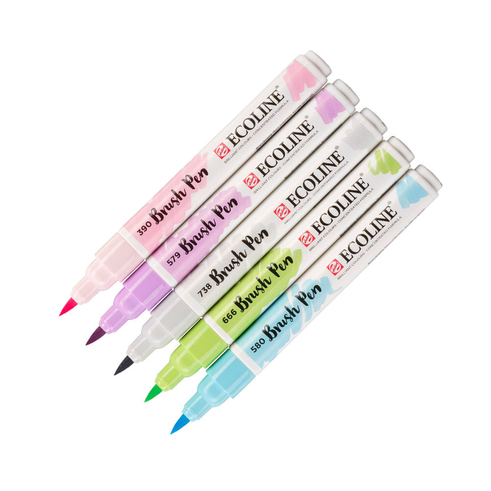 Set 5 Rotuladores Brush Pen Ecoline Azul –