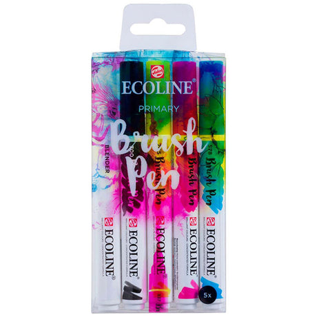 royal-talens-ecoline-set-5-marcadores-brush-pen-primario