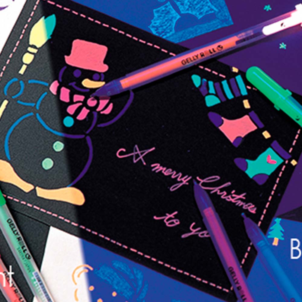 Sakura Gelly Roll Moonlight Stifte – 12er Set, Deckende Tinte Für Dunkles & Weißes Papier