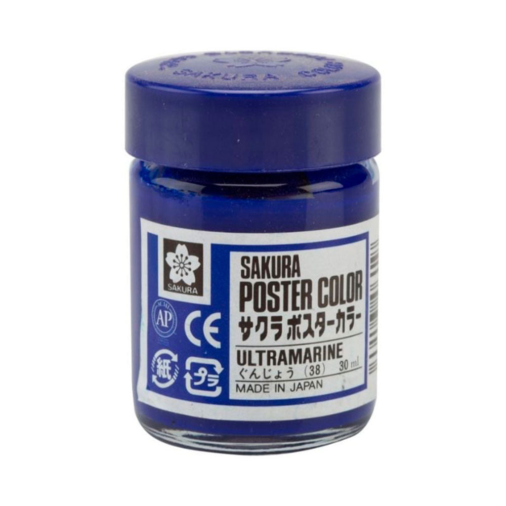 sakura-poster-color-tempera-profesional-30-ml-azul-ultramarino