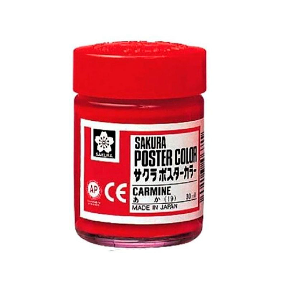 sakura-poster-color-tempera-profesional-30-ml-carmin