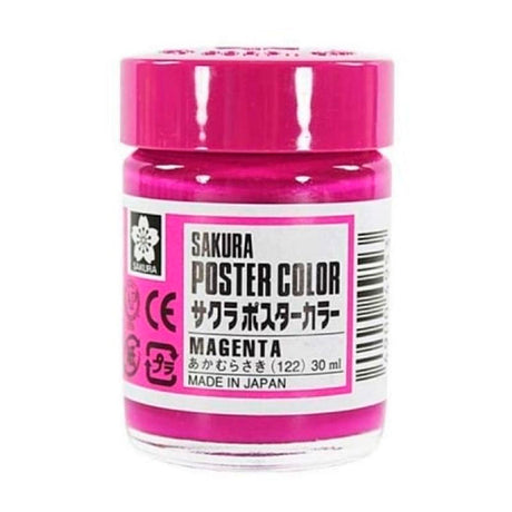sakura-poster-color-tempera-profesional-30-ml-magenta
