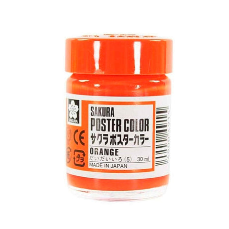 sakura-poster-color-tempera-profesional-30-ml-naranja