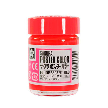 sakura-poster-color-tempera-profesional-30-ml-rojo-fluorescente
