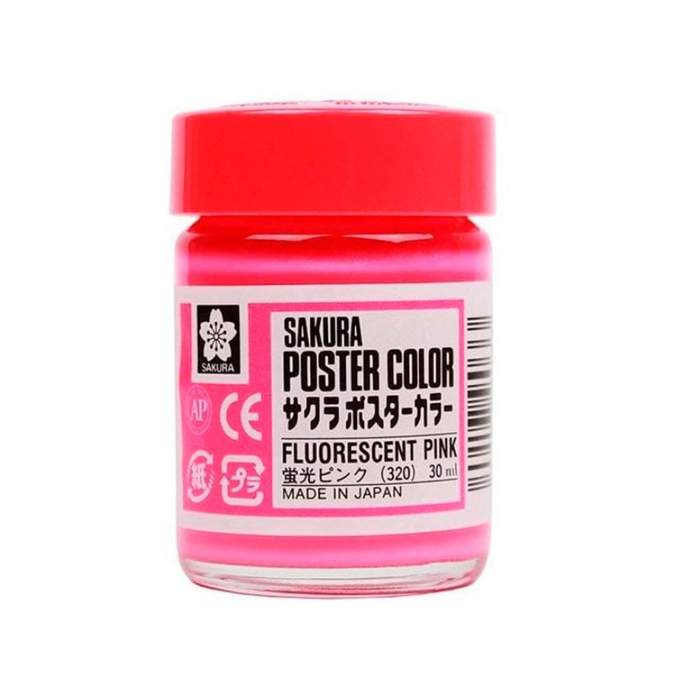 sakura-poster-color-tempera-profesional-30-ml-rosado-fluorescente