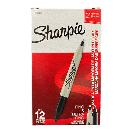 sharpie-pack-12-marcadores-permanentes-doble-punta-fina-y-ultra-fina-negra
