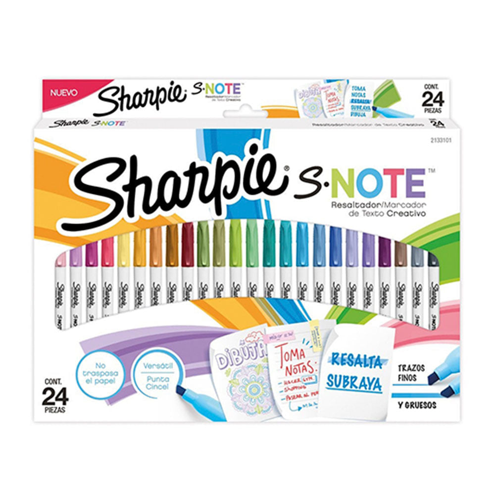 sharpie-set-24-destacadores-s-note-pastel