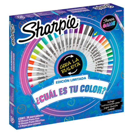 sharpie-set-30-marcadores-punta-fina-sharpie-game-ruleta