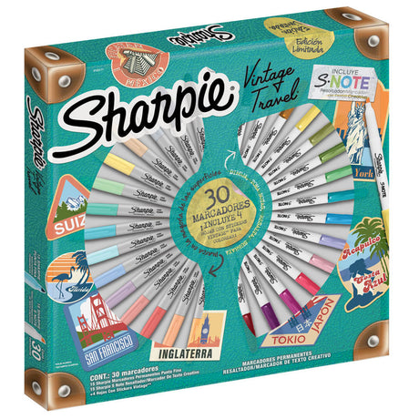 sharpie-set-30-marcadores-punta-fina-vintage-ruleta