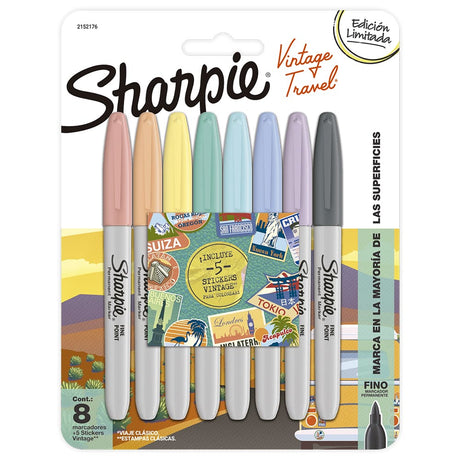 sharpie-set-8-marcadores-punta-fina-vintage