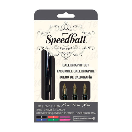 speedball-kit-caligrafia-pluma-fuente-calligraphy-set