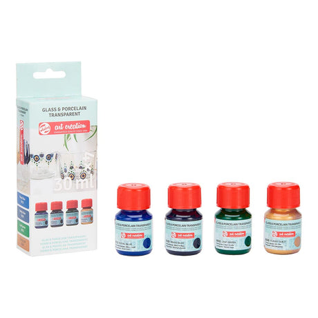 talens-art-creation-glass-porcelain-set-4-pinturas-porcelana-azules-transparente-30-ml-2