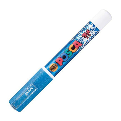 uni-posca-pc-1m-marcadores-extra-finos-glitter-japones-azul