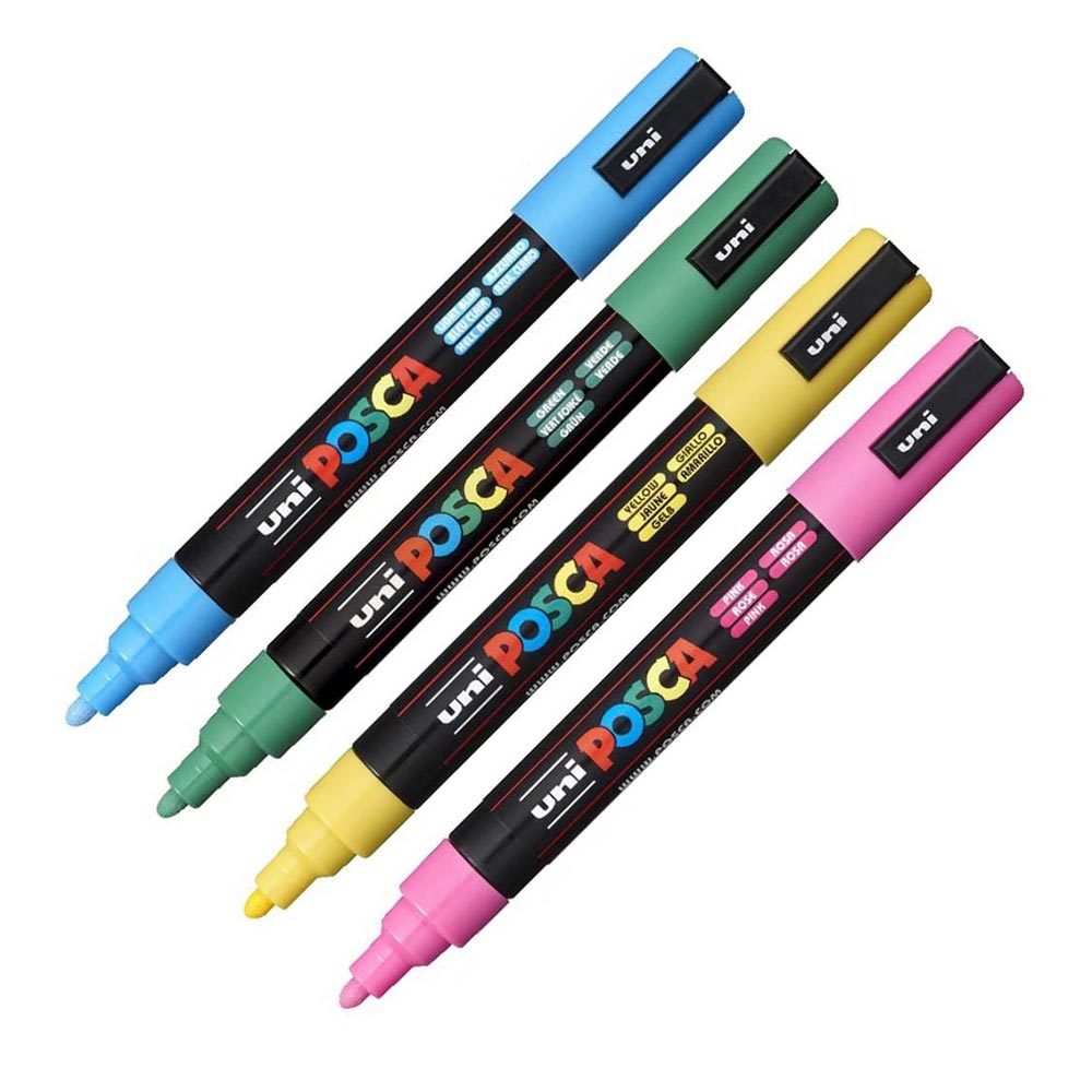 Set Marcador Acrilico Posca 5m 8 Colores Pastel Japones