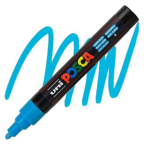 uni-posca-pc-5m-marcadores-medios-clasico-azul-claro