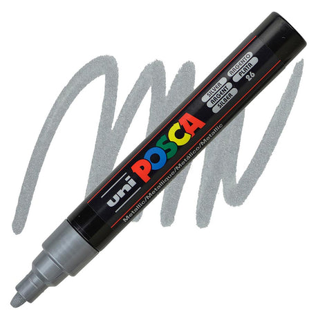 uni-posca-pc-5m-marcadores-medios-clasico-plateado