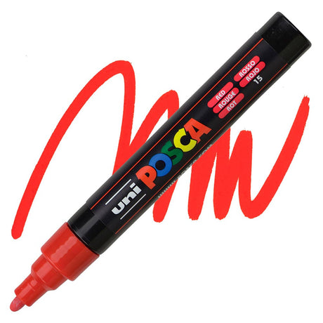 uni-posca-pc-5m-marcadores-medios-clasico-rojo
