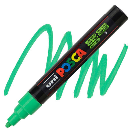 uni-posca-pc-5m-marcadores-medios-clasico-verde-claro