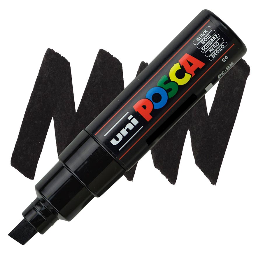 Marcador Posca PC-8K negro - Abacus Online