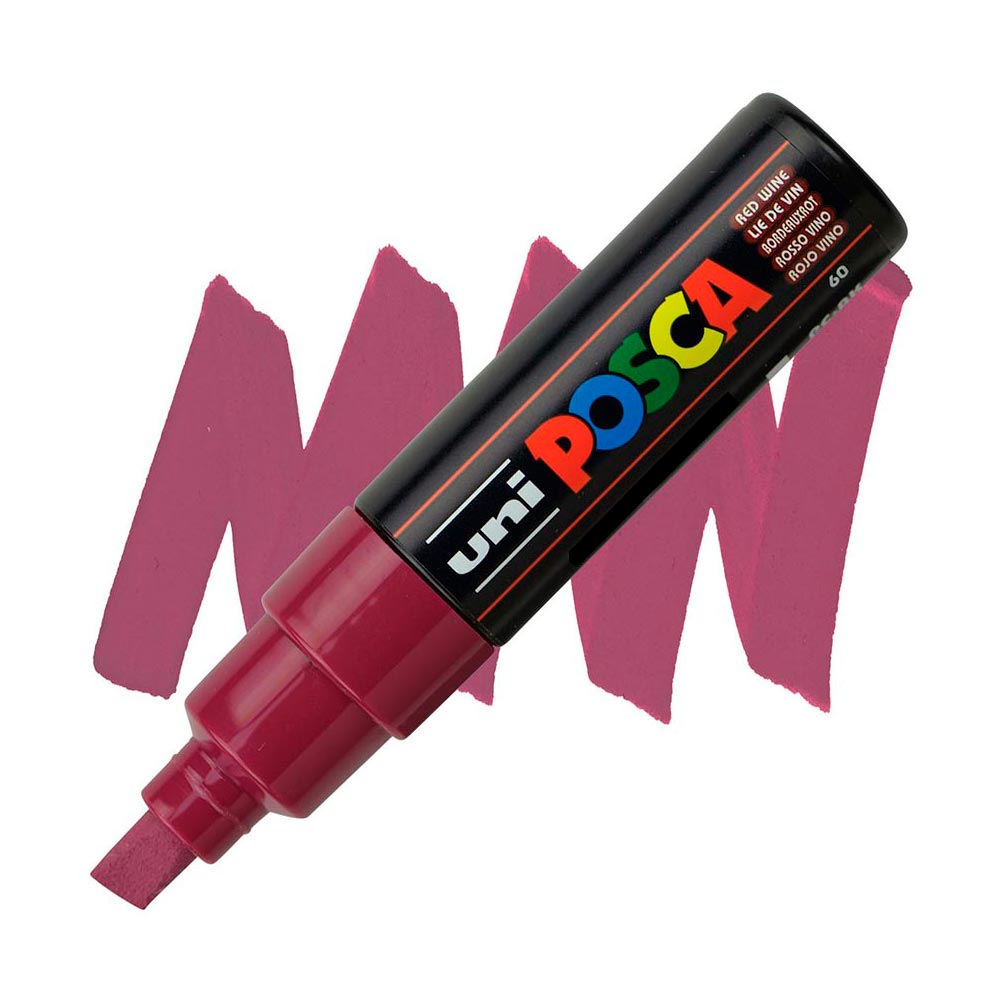uni-posca-pc-8k-marcadores-anchos-Rojo-Vino