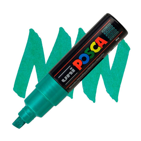 uni-posca-pc-8k-marcadores-anchos-Verde-Metalico