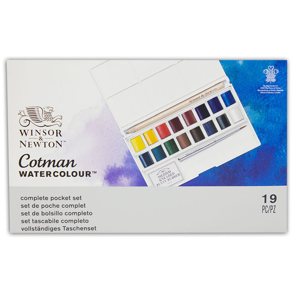 Acuarela Winsor & Newton Cotman Set 16 Deluxe - DibuChile – Dibu Chile