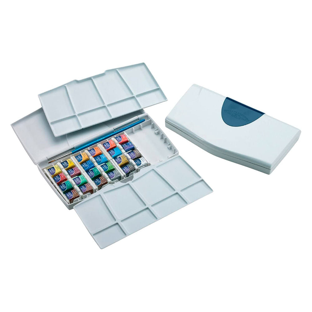 Acuarela Winsor & Newton Cotman Set 24 Metal Box - DibuChile – Dibu Chile