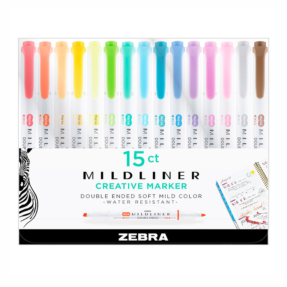 zebra-midliner-set-15-destacadores-doble-punta