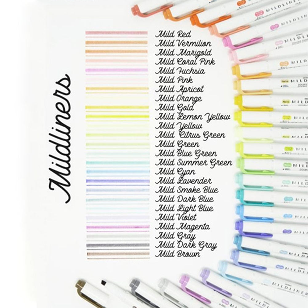 Zebra Mildliner Doble Punta - Disponible En 25 Colores - Dibujo & Escritura