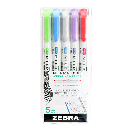 zebra-midliner-set-5-destacadores-doble-punta-cool-refined